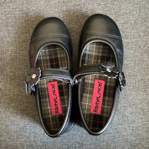 Rachel girls black Mary jane style shoes size 12 - Picture 5 of 8